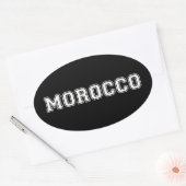 Marokko Ovale Sticker (Envelop)