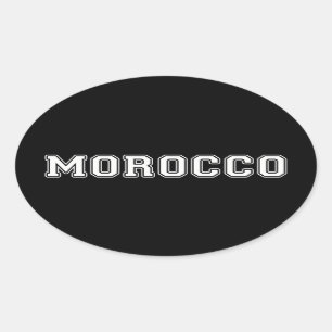 Marokko Ovale Sticker