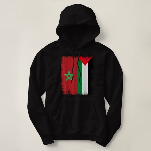 Marokko Palestina Hoodie (Design voorkant)