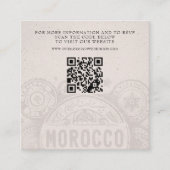 Marokko Paspoort bruiloft QR Informatiekaartje (Voorkant)
