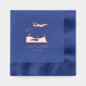 Marokko Paspoort Folie Servetten (Voorkant)