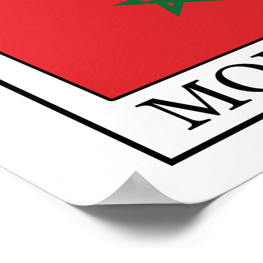 Marokko Poster (Hoek)