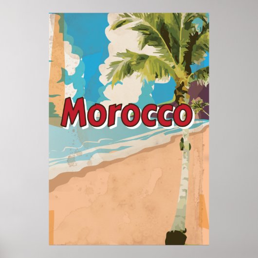 Marokko Poster van vakantie (Voorkant)