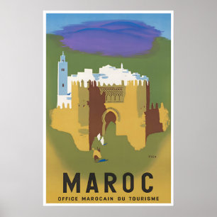 Marokko Print Muurkunst Reisposter Afrika Thuis