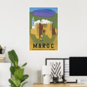 Marokko Print Muurkunst Reisposter Afrika Thuis (Thuiskantoor)