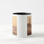 Marokko, Rabat, vuurtoren bij zonsondergang met Mok (Midden)