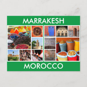 marokko reis marrakesh briefkaart