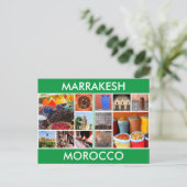 marokko reis marrakesh briefkaart (Staand voorkant)