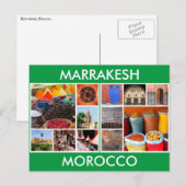 marokko reis marrakesh briefkaart (Voorkant / Achterkant)
