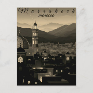 Marokko Reisbriefkaart Kunst, Marrakech Reis Kunst Briefkaart