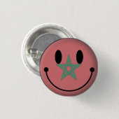 Marokko Ronde Button 3,2 Cm (Voorkant /achterkant)