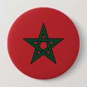 Marokko Ronde Button 4,0 Cm (Voorkant)