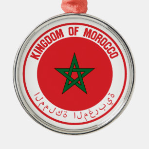 Marokko Round Emblem Metalen Ornament