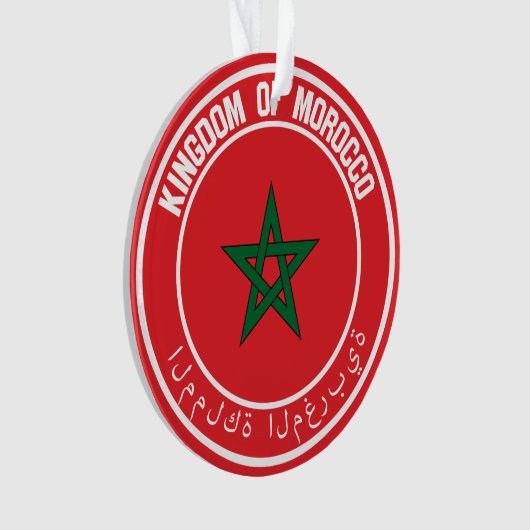 Marokko Round Emblem Ornament (voorkant)