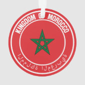 Marokko Round Emblem Ornament (achterkant)