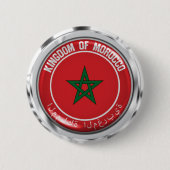 Marokko Round Emblem Ronde Button 5,7 Cm (Voorkant)