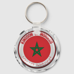 Marokko Round Emblem Sleutelhanger