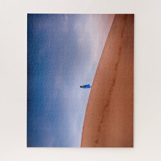 Marokko Sahara Blue Man Legpuzzel (Verticaal)