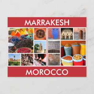 marokko scènes marrakesh briefkaart