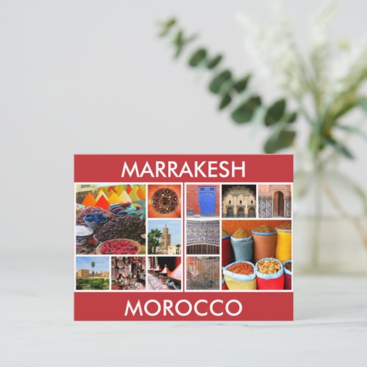 marokko scènes marrakesh briefkaart (Staand voorkant)