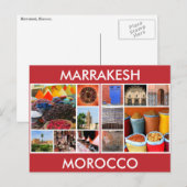 marokko scènes marrakesh briefkaart (Voorkant / Achterkant)