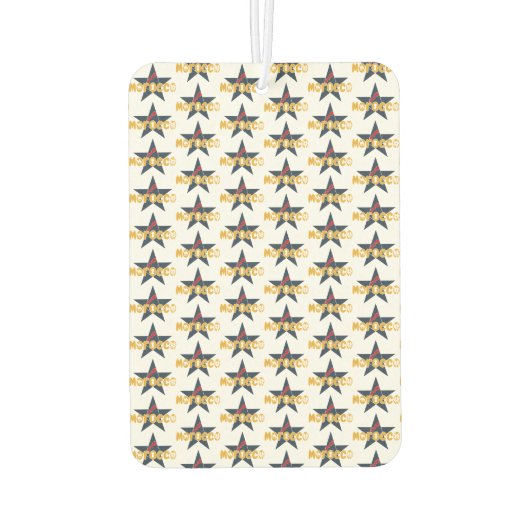 Marokko: ster van erfgoed en moderniteit luchtverfrisser (Achterkant)