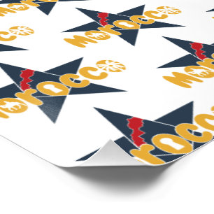 Marokko: ster van erfgoed en moderniteit perfect poster