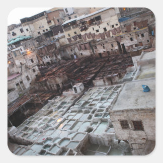Marokko Street Fotografie Vierkante Sticker