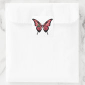 Marokko Swallowtail Vlinder Vlag Vierkante Sticker (Tas)