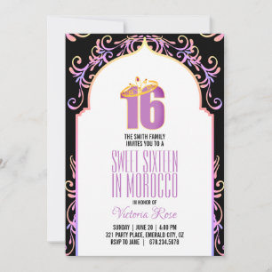 marokko SWEET SIXTEEN arabische nachten PAARSE Inv Kaart