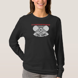 Marokko Tafeltennis Steun Marokkaans Ping Pong T T-shirt