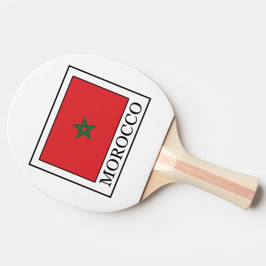 Marokko Tafeltennisbatje (Zijkant)