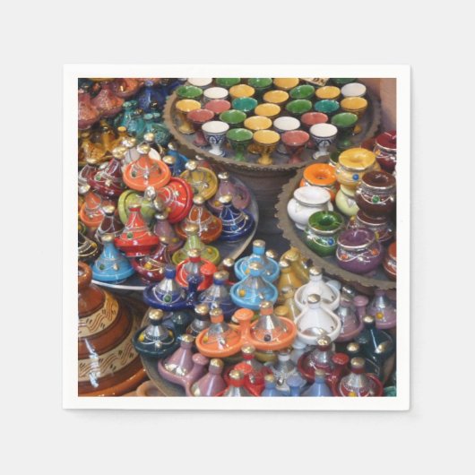 Marokko Tagine Cocktail servetten (Voorkant)