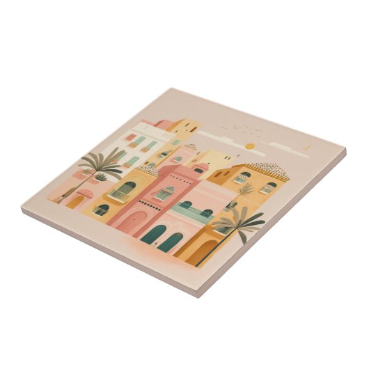 Marokko Tegeltje (Zijkant)