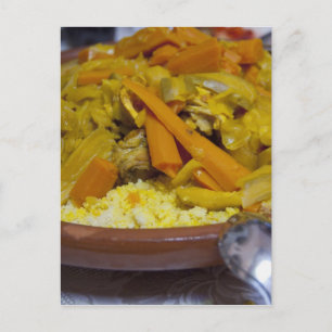 Marokko, Tetouan. Traditioneel Marokkaans gerecht  Briefkaart