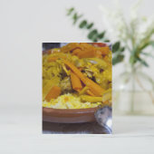 Marokko, Tetouan. Traditioneel Marokkaans maaltijd Briefkaart (Staand voorkant)