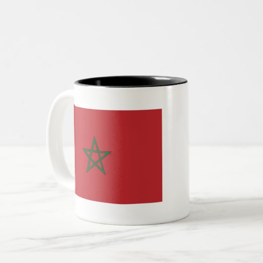 Marokko Tweekleurige Koffiemok (Voorkant links)