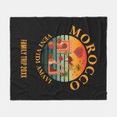 MAROKKO Veni Vidi Amavi Groep Vakantie Familie Fleece Deken (Voorkant (Horizontaal))