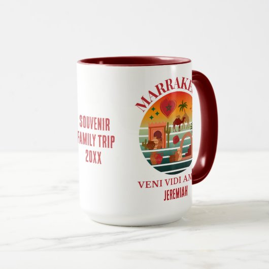 Marokko Veni Vidi Amavi Groep Vakantie MARAKKESH Mok (Voorkant rechts)