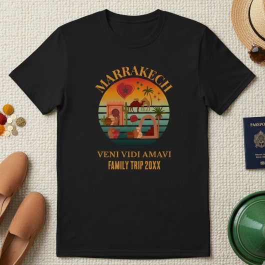 Marokko Veni Vidi Amavi Groep Vakantie MARAKKESH T-shirt