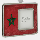 Marokko Verzilverd Omlijst Ornament (Rechts)