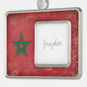 Marokko Verzilverd Omlijst Ornament (Links)