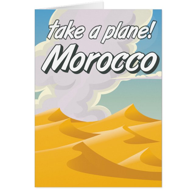 Marokko vintage reisposter (Voorkant)