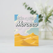 Marokko vintage reisposter briefkaart (Staand voorkant)