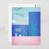 Marokko Vintage Travel Poster - Art Briefkaart (Voorkant / Achterkant)