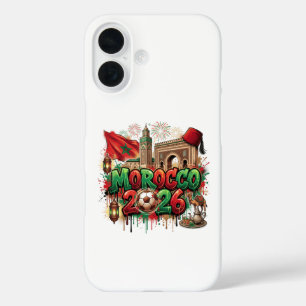 Marokko Vintage Vlag Marokkaans Afrikaans iPhone 16 Hoesje