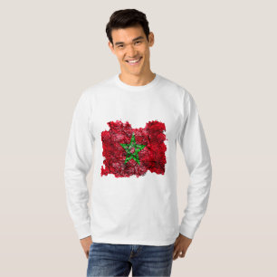 Marokko Vintage Vlag T-Shirt