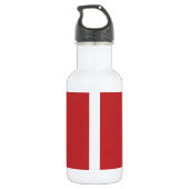 Marokko Vlag Liberty Bottle Waterfles (Achterkant)