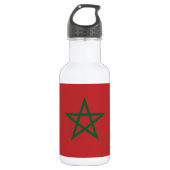 Marokko Vlag Liberty Bottle Waterfles (Voorkant)