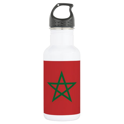 Marokko Vlag Liberty Bottle Waterfles (Voorkant)